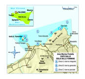 cartina del Capo Gallo - Isola delle Femmine clicca l'immagine per ingrandirla in un'altra pagina