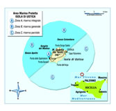 cartina del Isola di Ustica clicca l'immagine per ingrandirla in un'altra pagina
