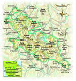 cartina del parco nazionale  delle foreste casentinesi, monte falterona e campigna clicca l'immagine per ingrandirla in un'altra pagina