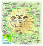 cartina del parco nazionale  del vesuvio clicca l'immagine per ingrandirla in un'altra pagina