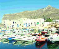 Porticciolo a Favignana  clicca la foto per ingrandirla in un'altra pagina